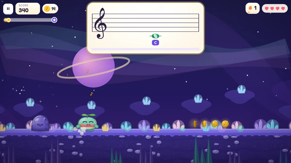 Planets and crystals in a starry sky